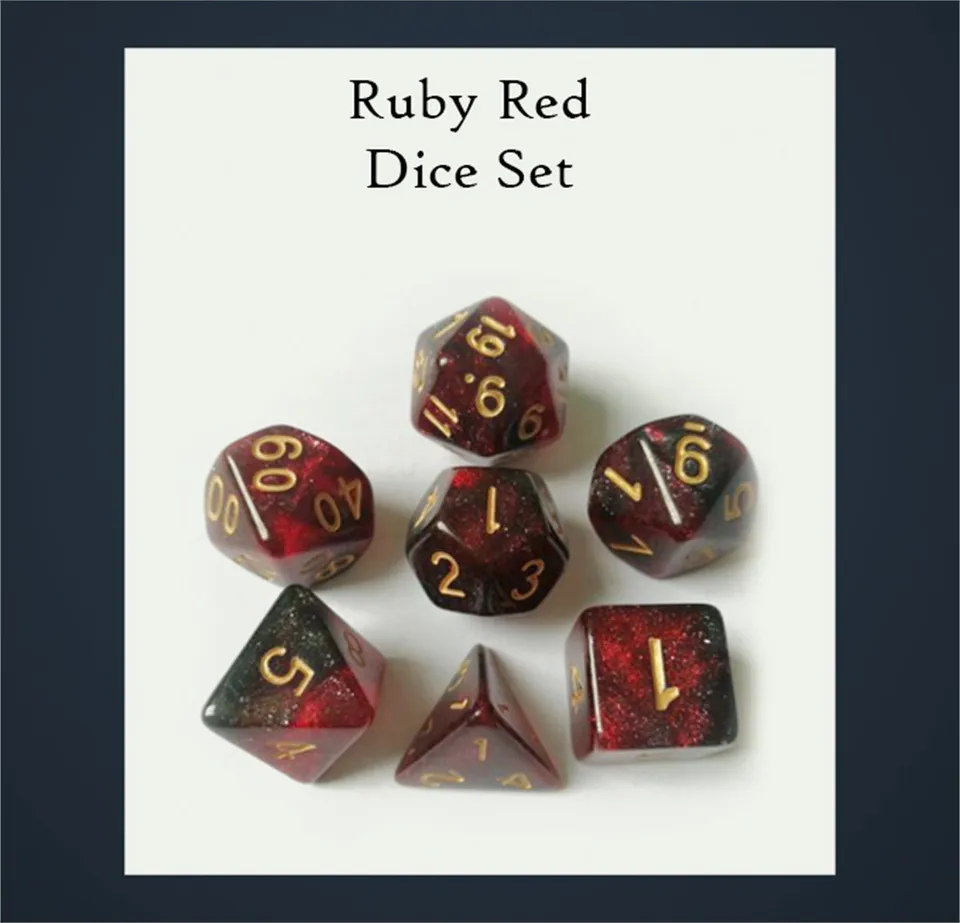 drawlab-rpg-ruby-red-w-rfelset-7-teilig-rot-rubin image 1