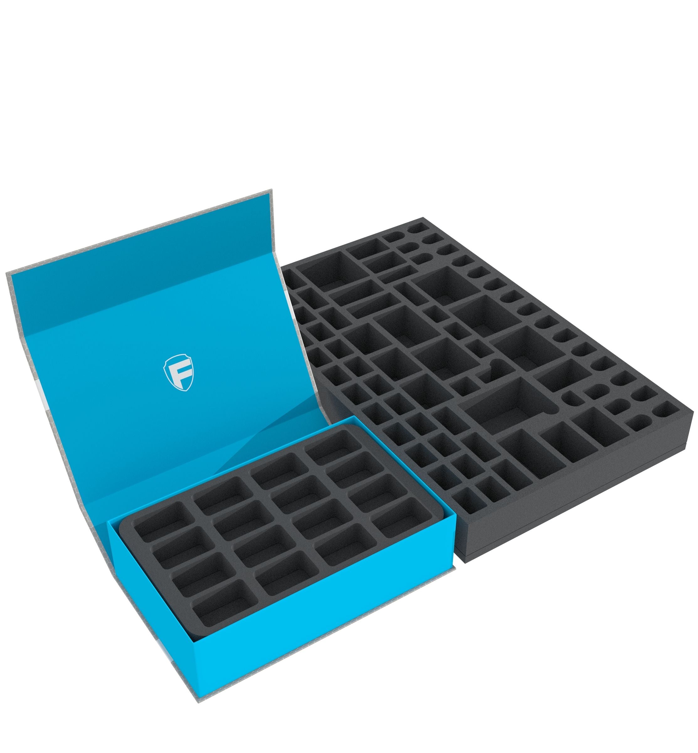 feldherr-magnetic-cases-schaumstoff-set-heroquest-box-blau-47-miniaturen image 1