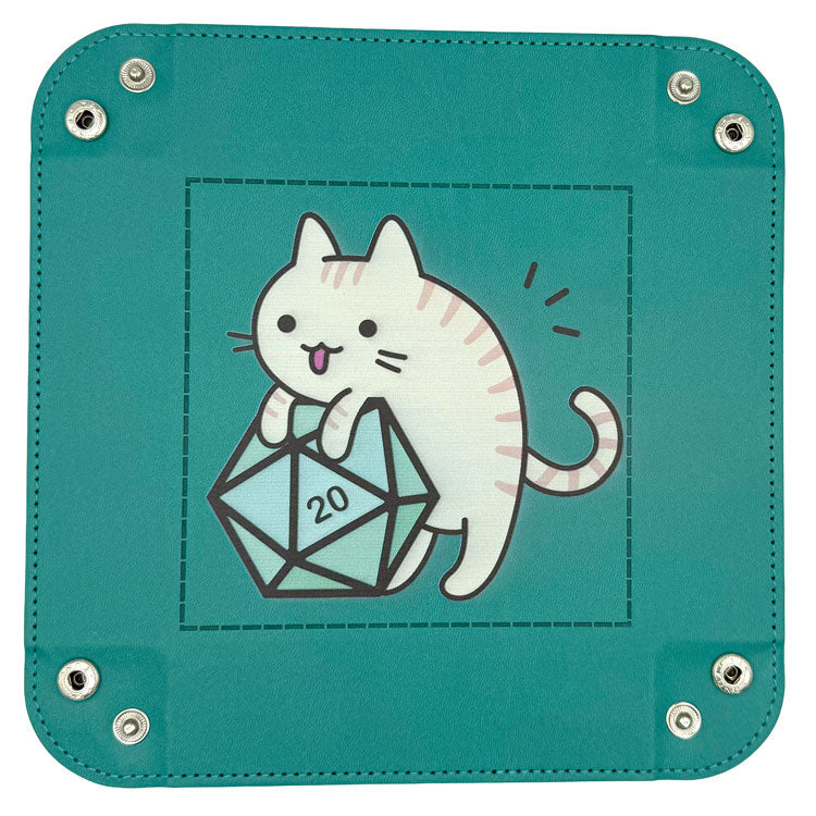 dice4friends-accessoires-w-rfelschale-cat-t-rkis-pu-faltbar image 2