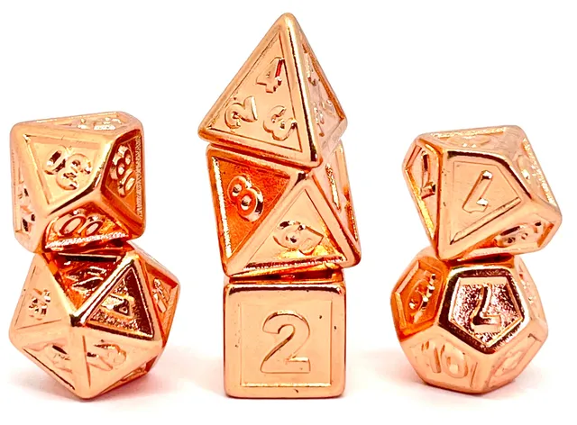 dice4friends-plated-embossed-copper-metall-w-rfelset-7-teilig image 1