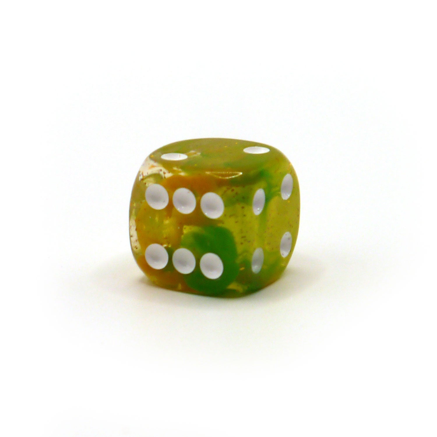 dice4friends-d6-starlight-green-yellow-augenw-rfel-16mm-einzelw-rfel image 1