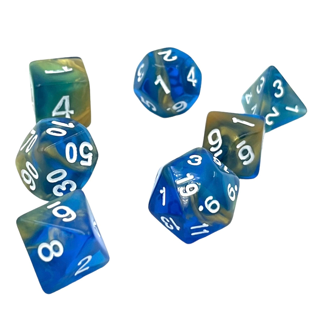 dice4friends-7-teiliges-rpg-w-rfelset-starry-night-mehrfarbig-w-rfel image 3