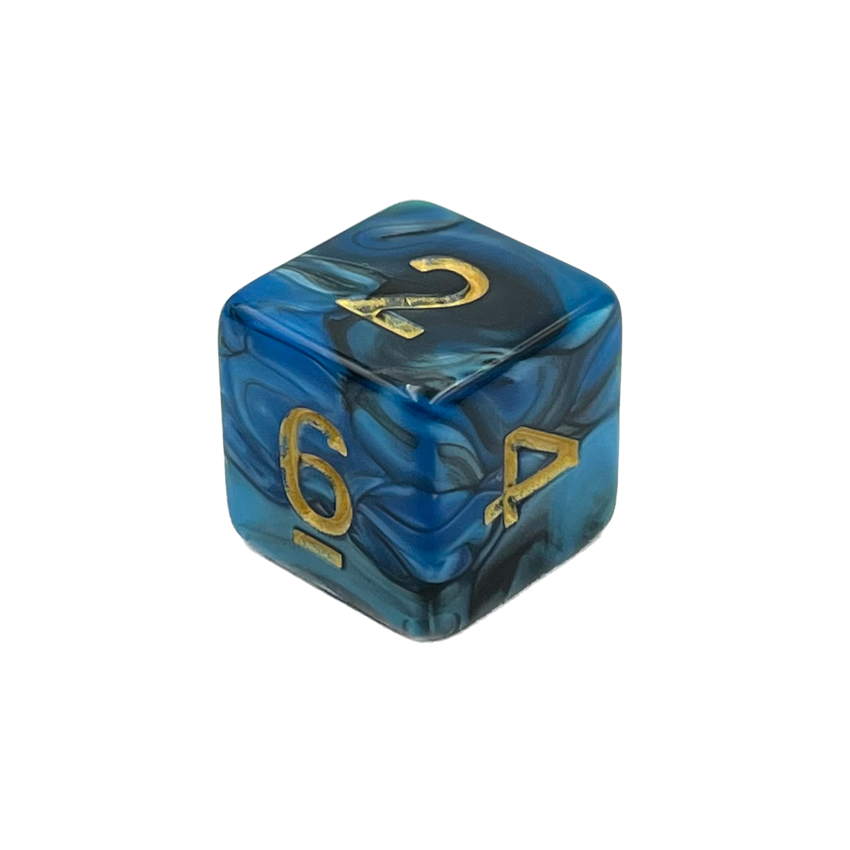 dice4friends-d6-w-rfel-blueberry-black-augenw-rfel-1-6 image 1