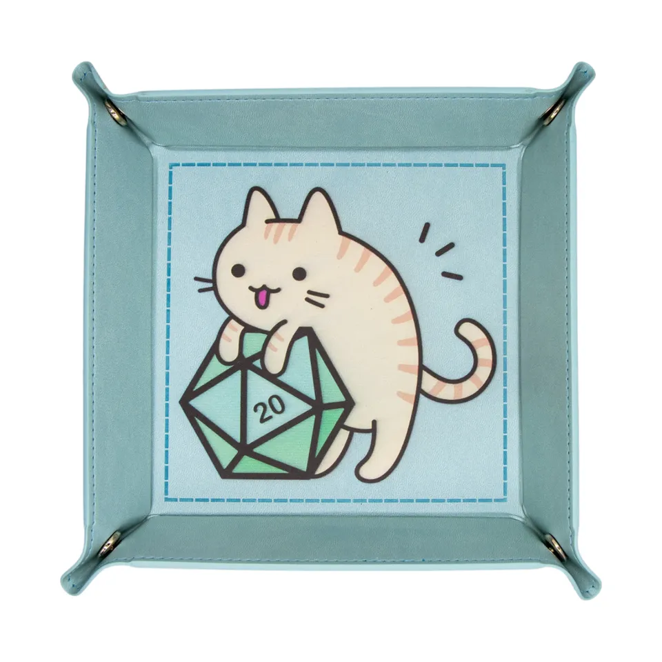 dice4friends-accessoires-w-rfelschale-cat-hellblau-faltbar image 1
