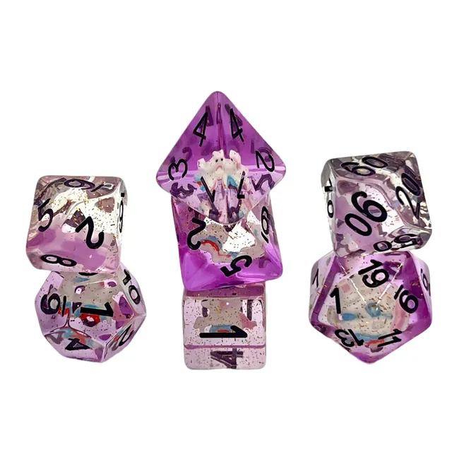 dice4friends-purple-unicorn-w-rfelset-7-teilig-transparent image 1