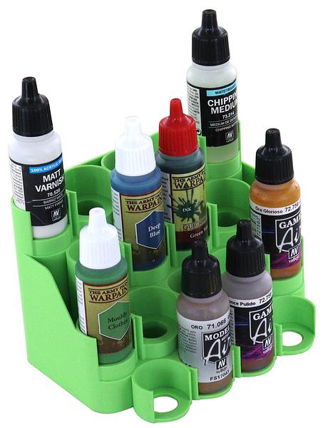 feldherr-paint-rack-farbdisplay-f-r-18-flaschen-schwarz image 4