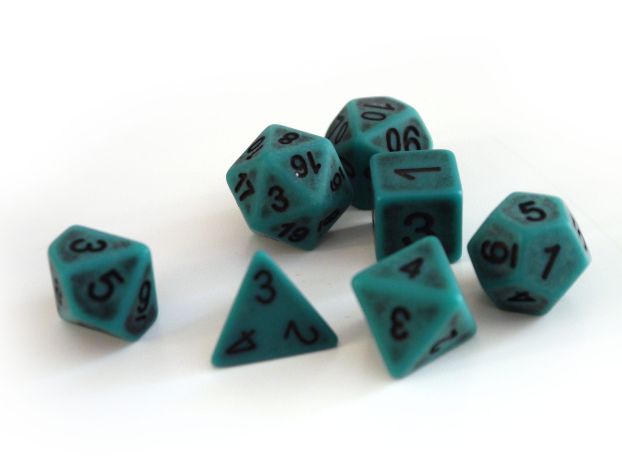 dice4friends-ancient-w-rfelset-green-7-teilig-gr-n-schwarz image 2