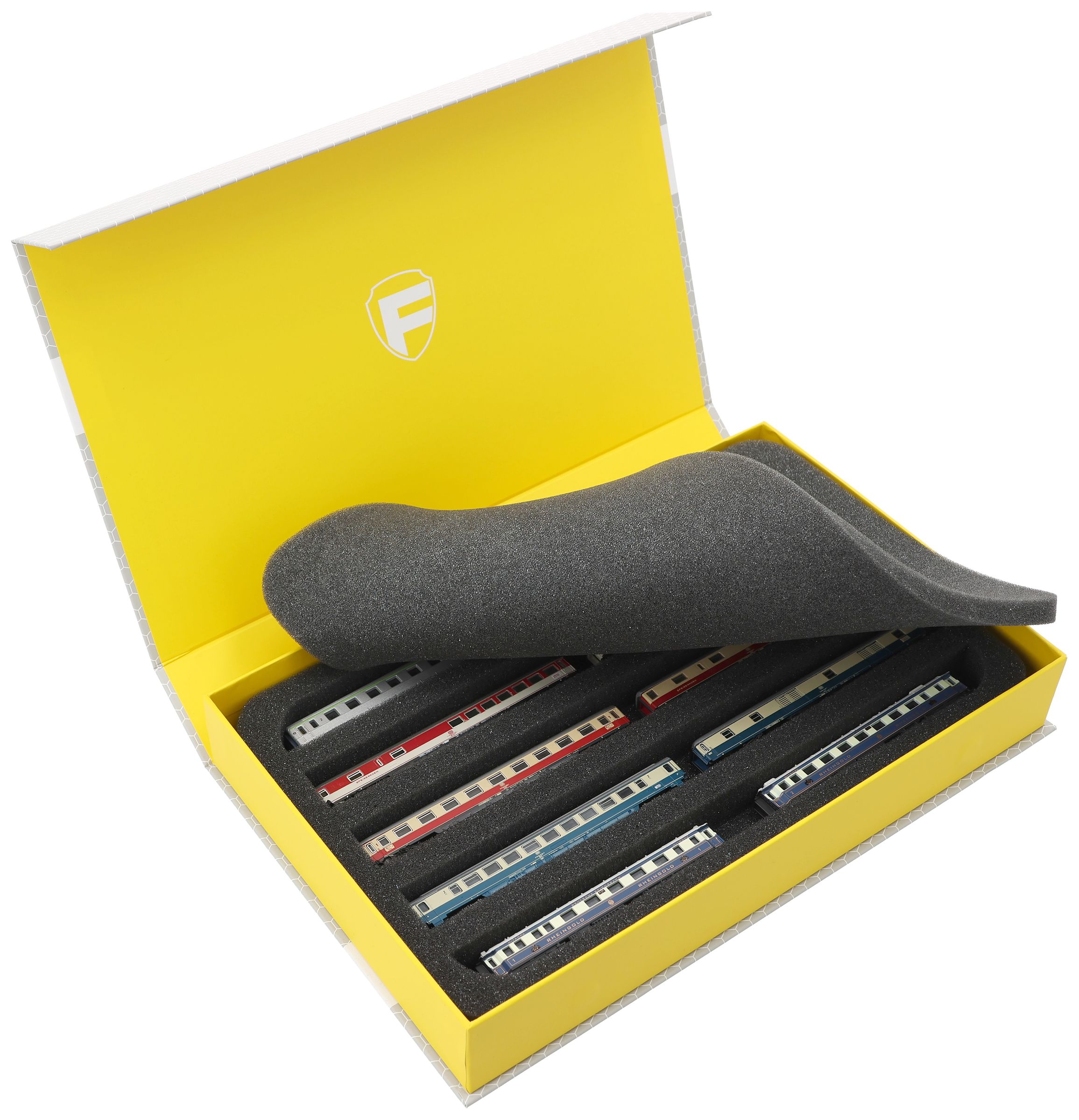 feldherr-model-train-magnetic-box-z-spur-liegend-5-f-cher-gelb image 5