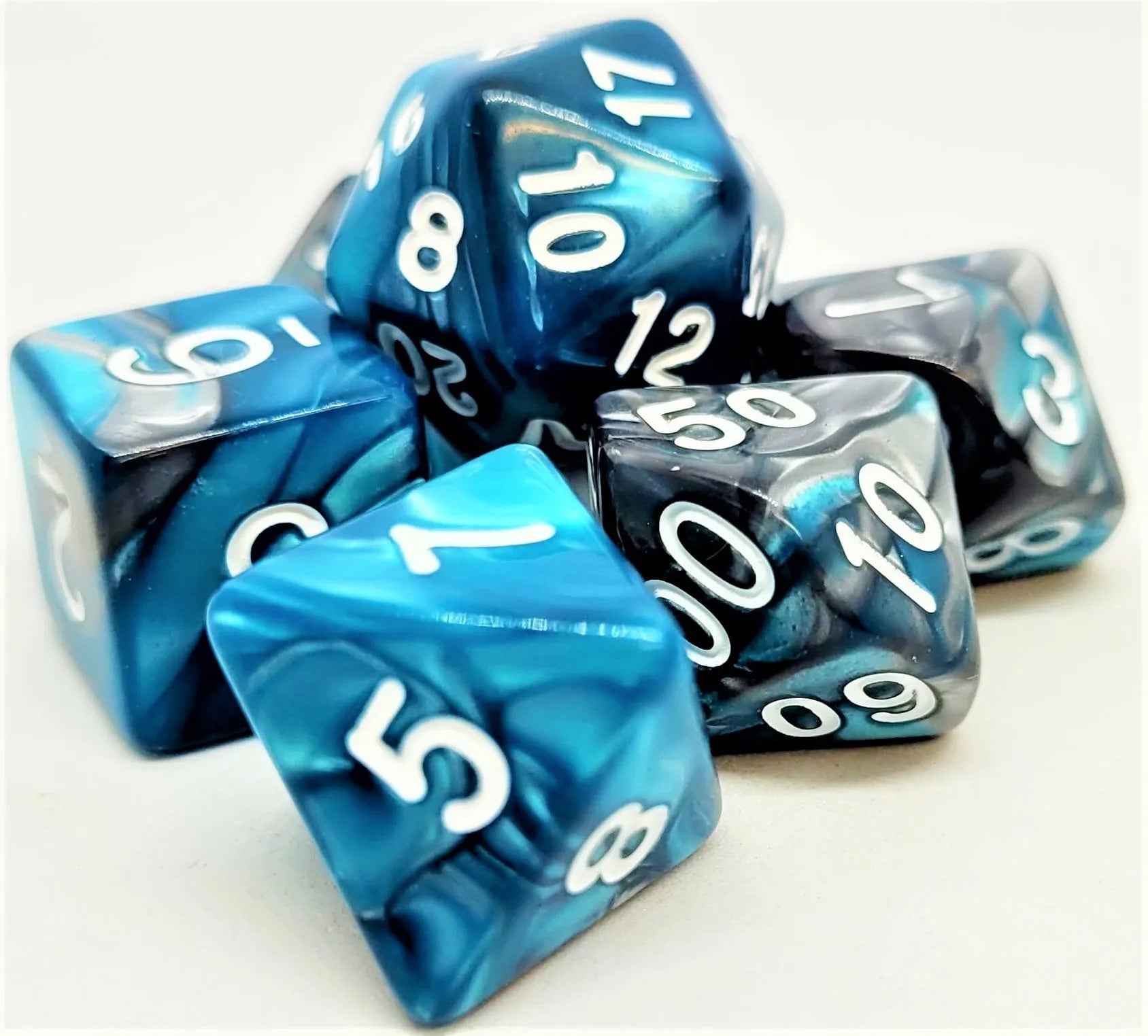 dice4friends-7-tlg-rpg-w-rfelset-mehrfarbig-racing-petrol-w-rfel-7er image 2