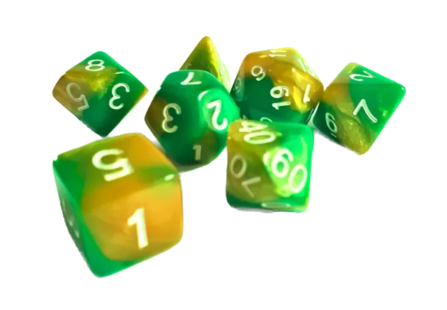 dice4friends-7-teiliges-rpg-w-rfel-sets-green-samba-mehrfarbig image 1