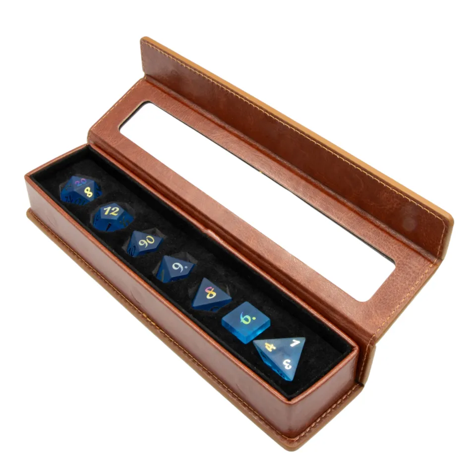 dice4friends-edelstein-w-rfelset-crystal-glass-blue-7-teilig image 1
