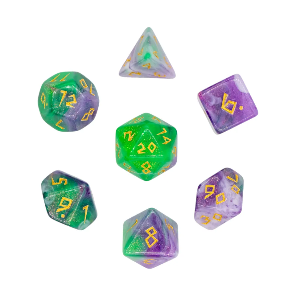 dice4friends-7-teiliges-rpg-w-rfelset-galaxy-orchidee-glitzer image 1