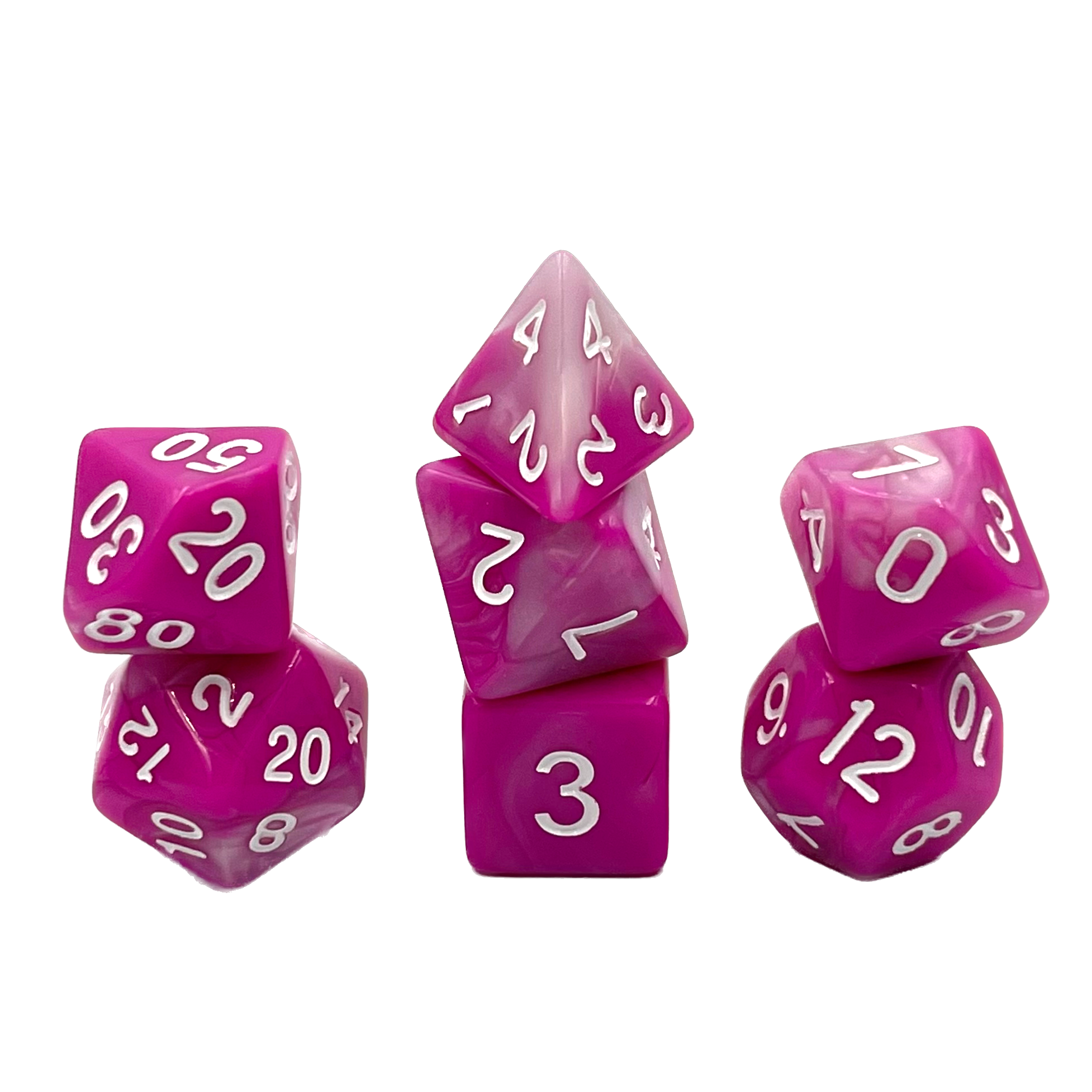 dice4friends-7-teiliges-rpg-w-rfelset-racing-pink-w-rfel-7er image 1