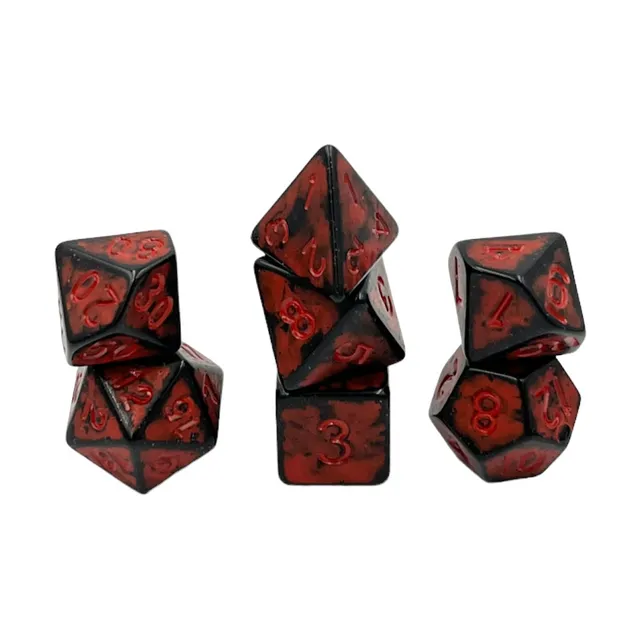 dice4friends-rpg-w-rfelset-7-teilig-ancient-dark-knight-red image 1