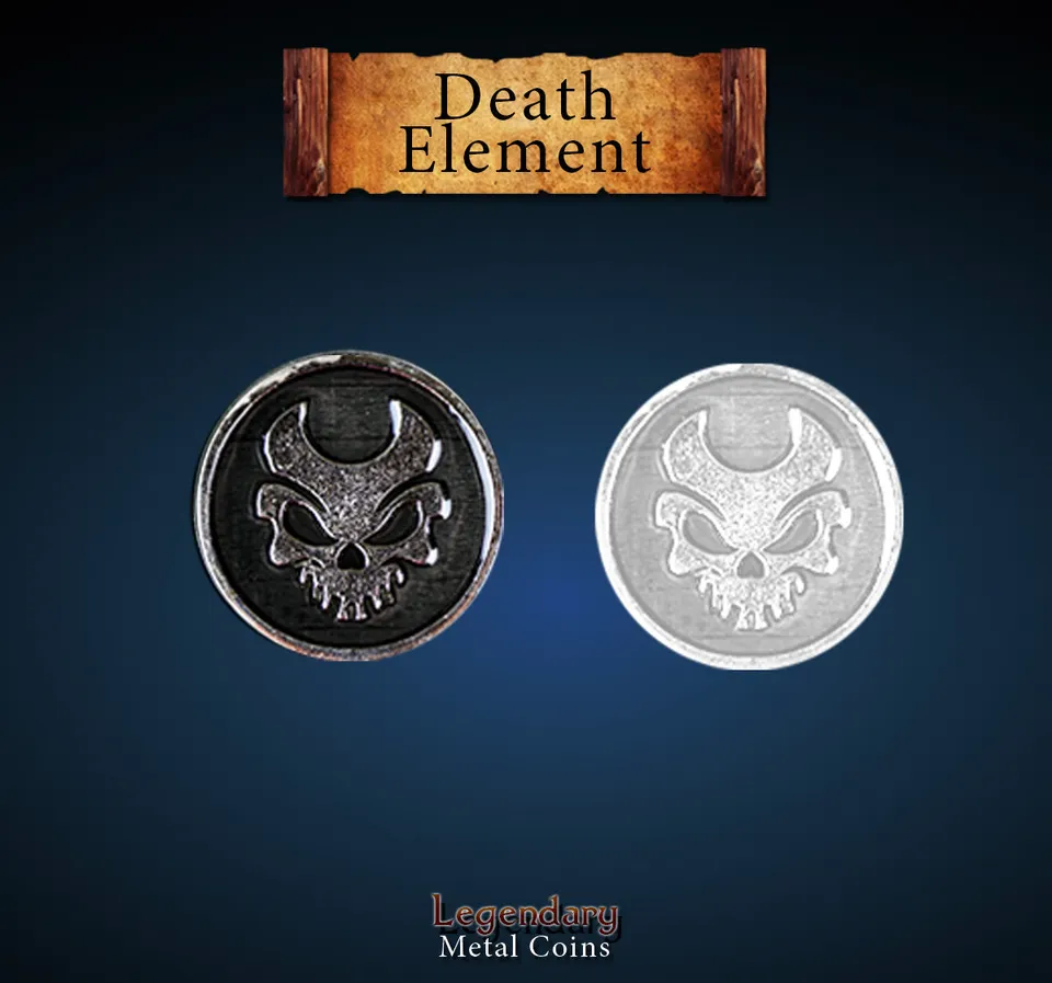 drawlab-legendary-metal-coins-death-element-set-metallm-nzen-10-st-ck image 1