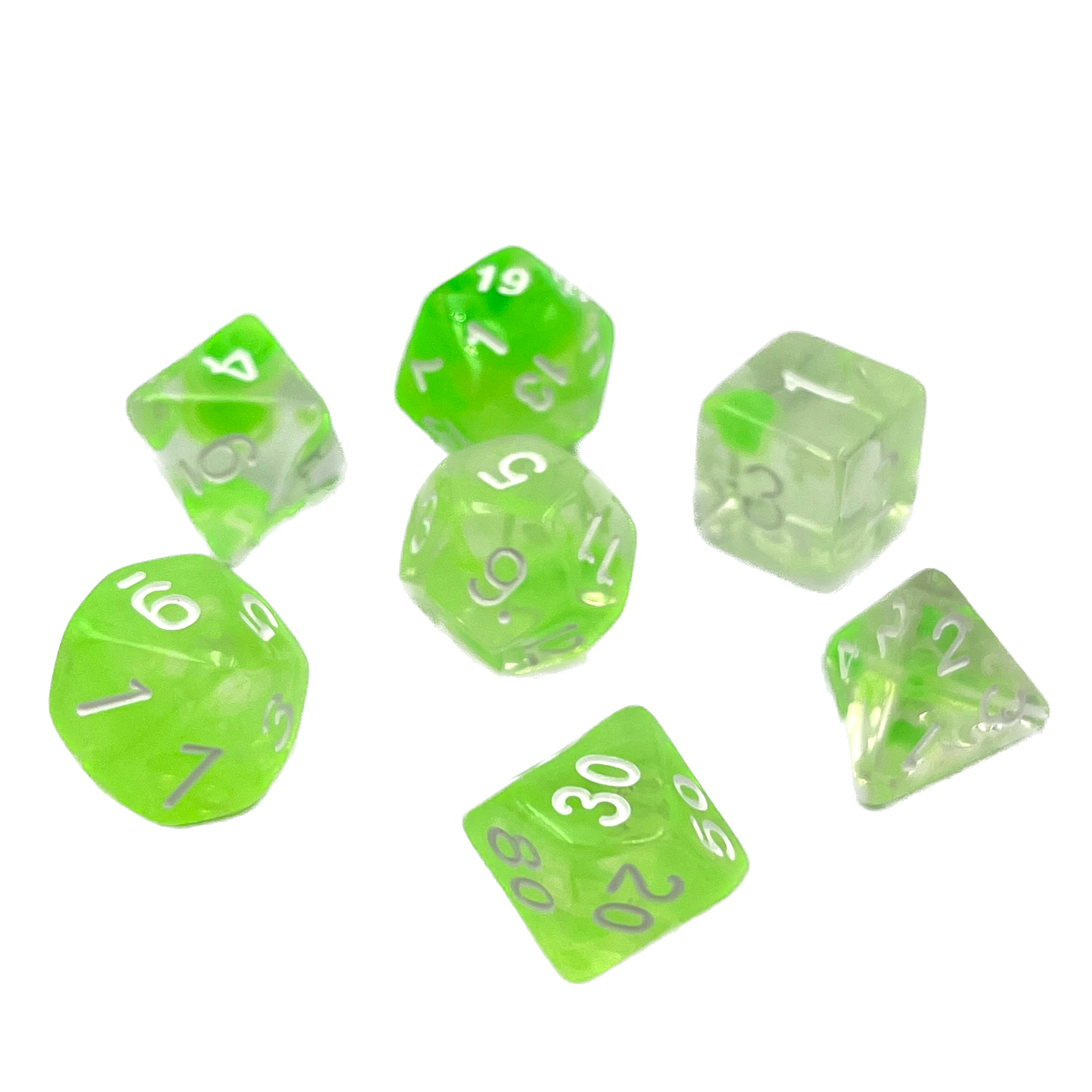 dice4friends-rpg-w-rfelset-nebula-lime-transparent-7-teilig image 3