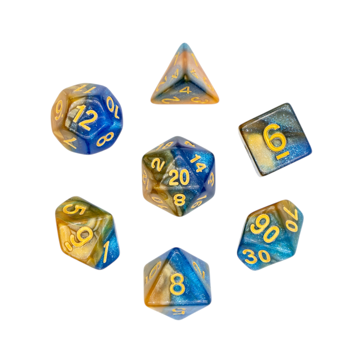 dice4friends-galaxy-neptune-7-teiliges-rpg-w-rfelset-blau image 1