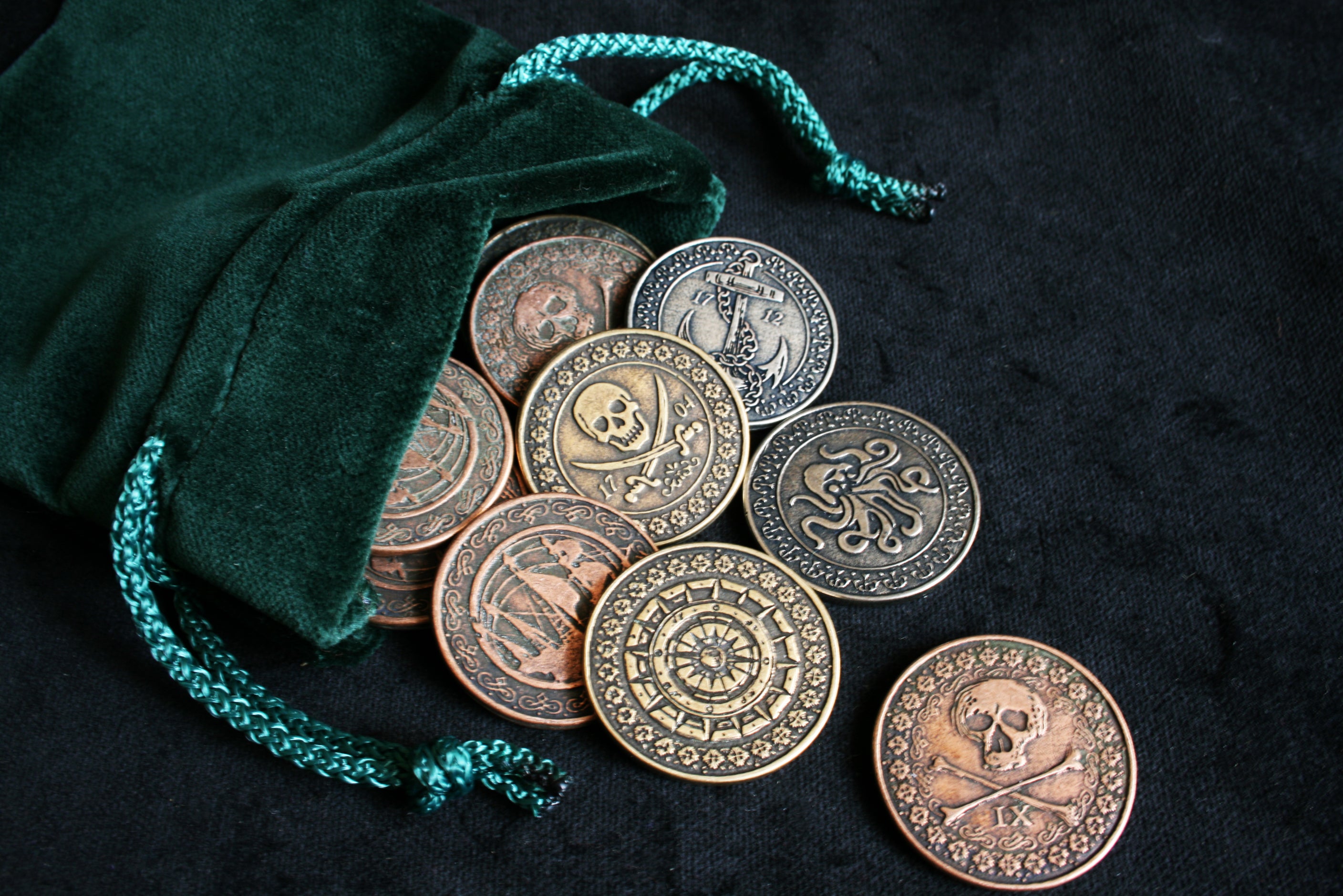 drawlab-legendary-metal-coins-pirate-set-metallm-nzen-20er-zink image 3