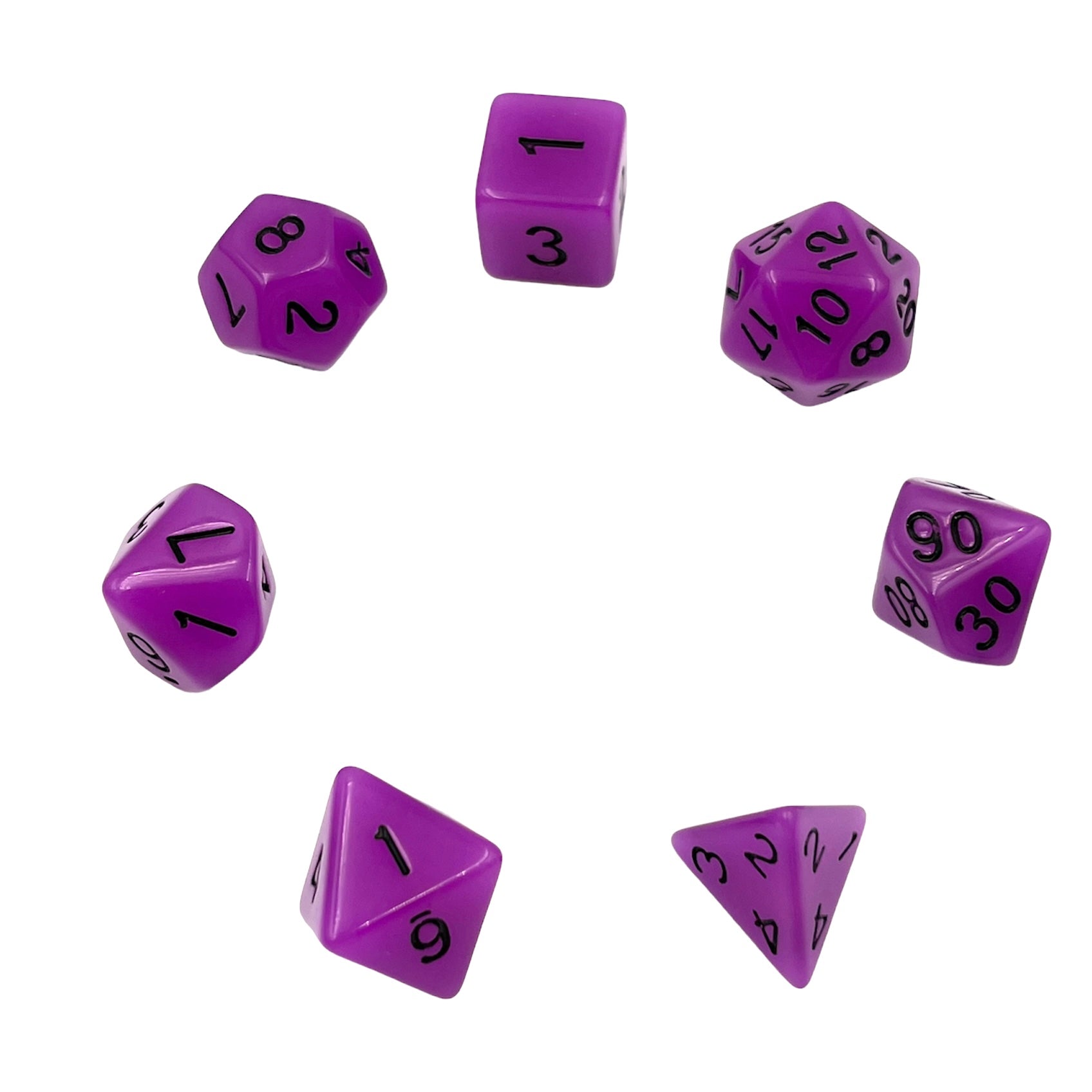 dice4friends-7-teiliges-rpg-w-rfelset-glow-purple-nachtleuchtend-lila image 2