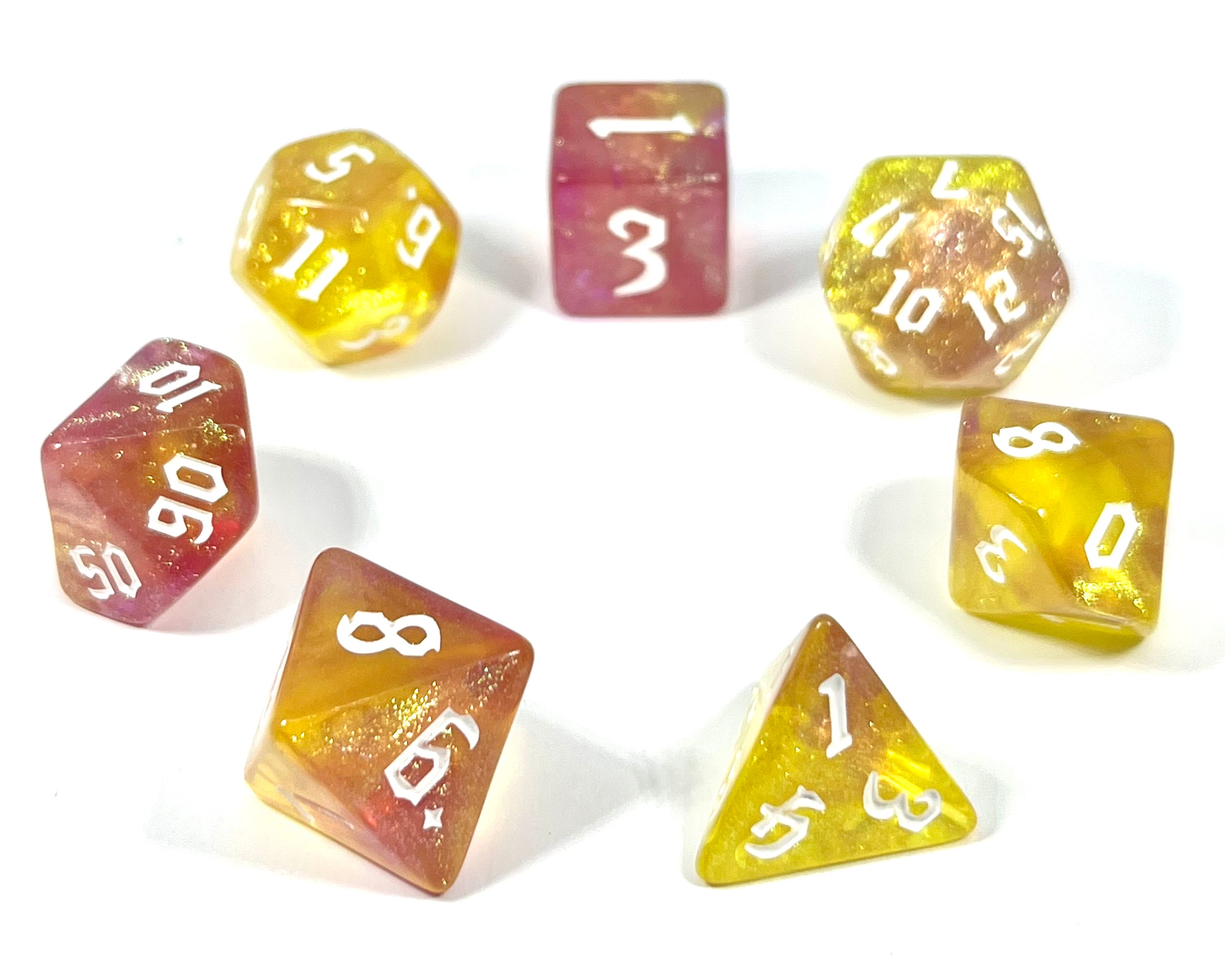 dice4friends-galaxy-rpg-w-rfelset-7-teilig-citrin-rose image 2