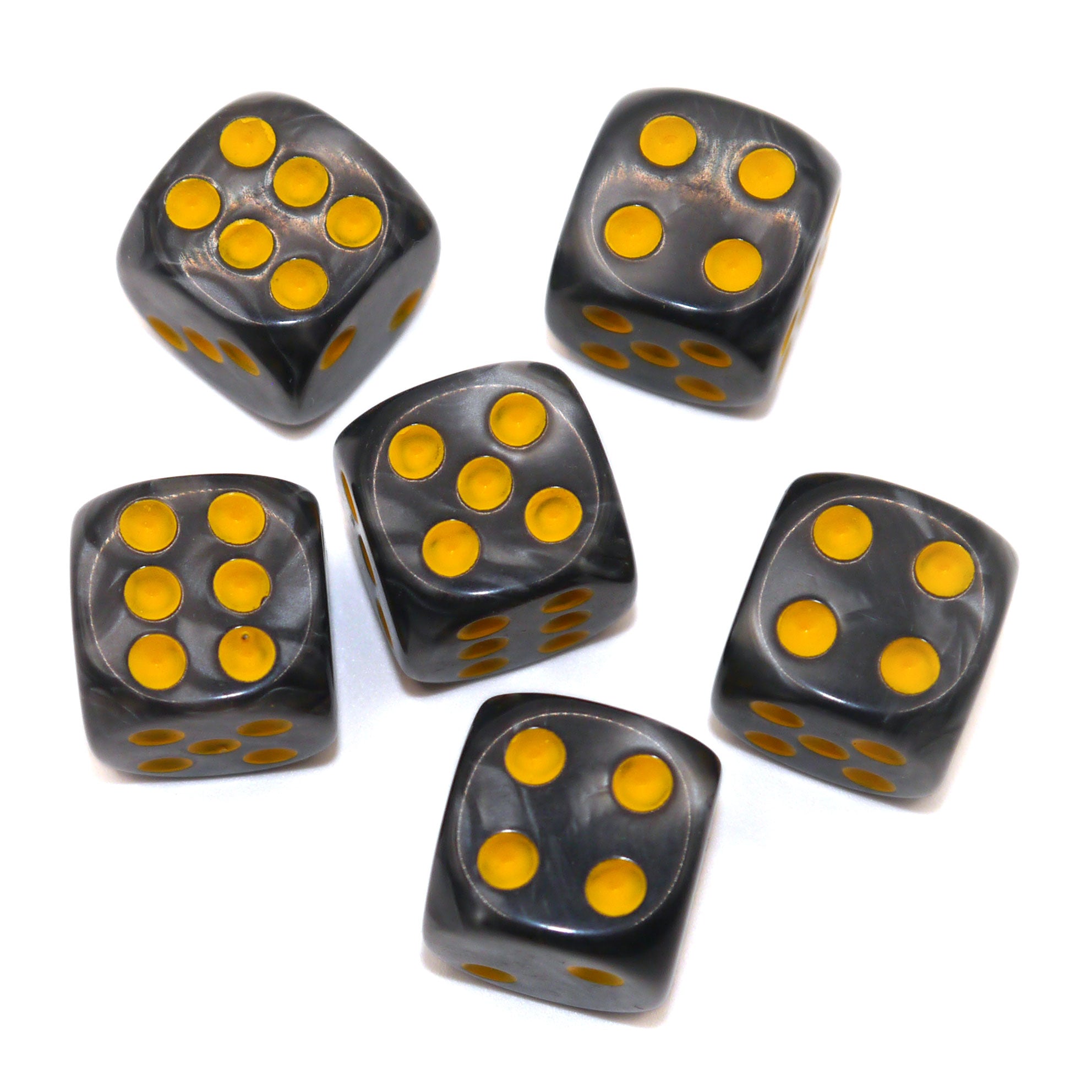 dice4friends-d6-augenw-rfel-set-pearl-black-gold-16mm-6-w-rfel image 2