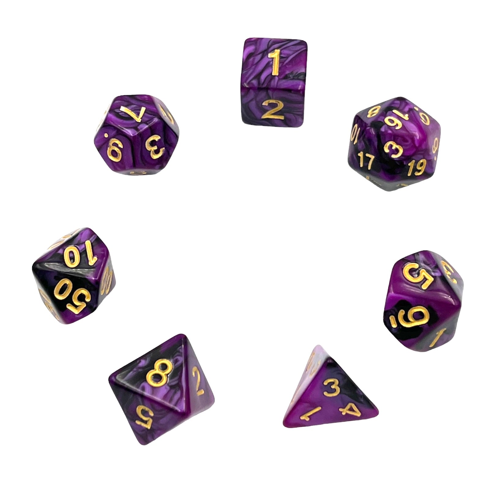 dice4friends-rpg-w-rfelset-7-teilig-racing-black-purple-lila image 2