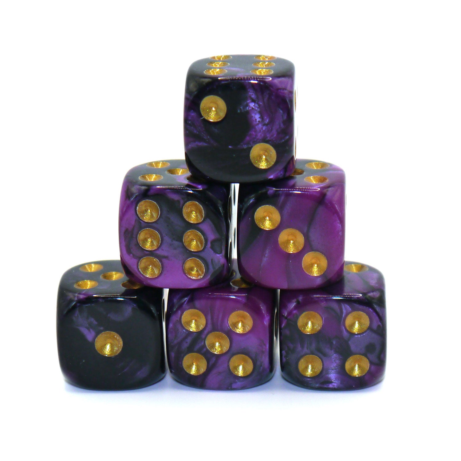 dice4friends-d6-w-rfelset-racing-dark-purple-augenw-rfel-6er-16mm image 1
