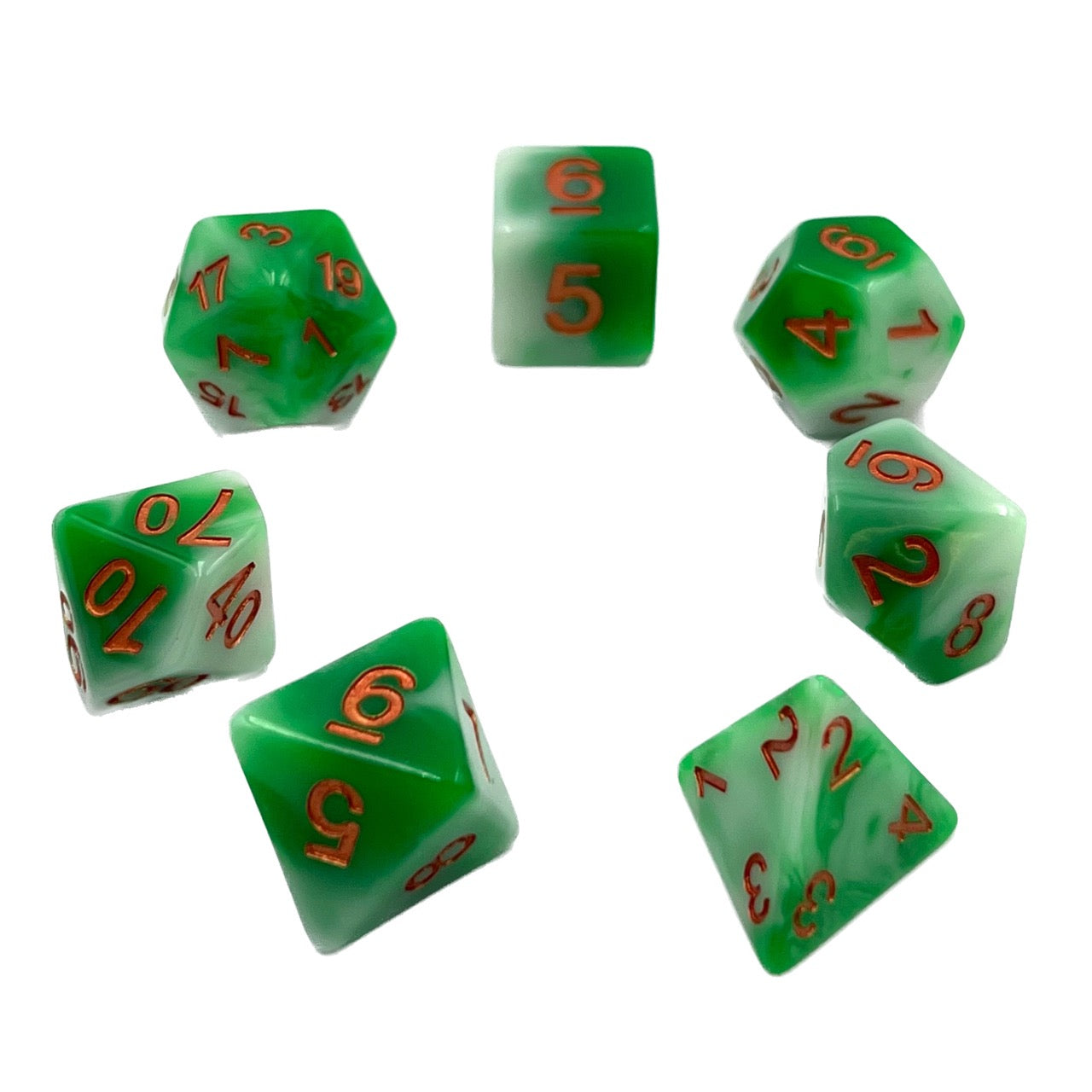 dice4friends-7-teiliges-rpg-w-rfelset-pine-needle-7-w-rfel-mehrfarbig image 2