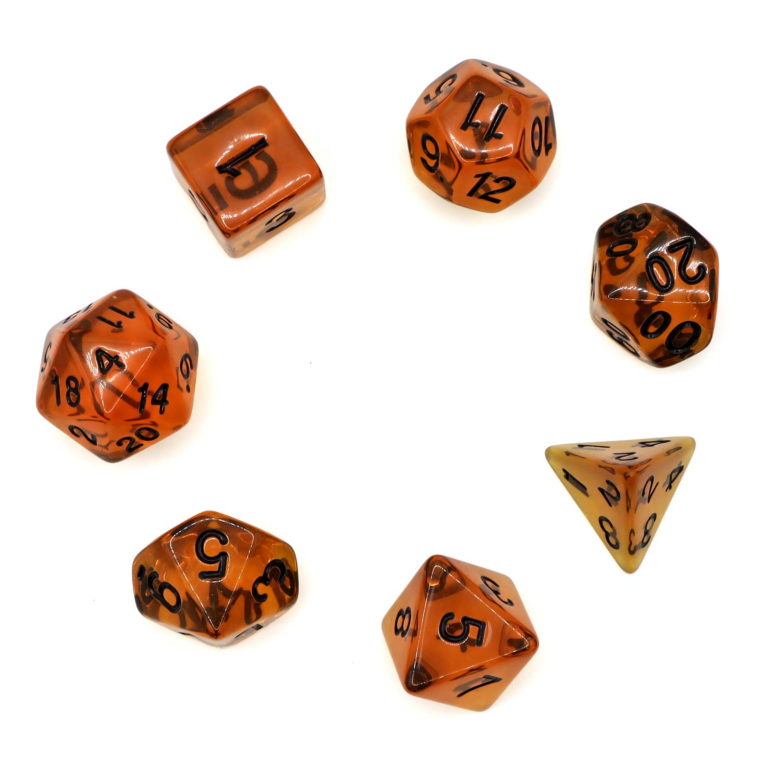 dice4friends-7-tlg-rpg-w-rfelset-transparent-black-honey-w-rfel-7er image 3