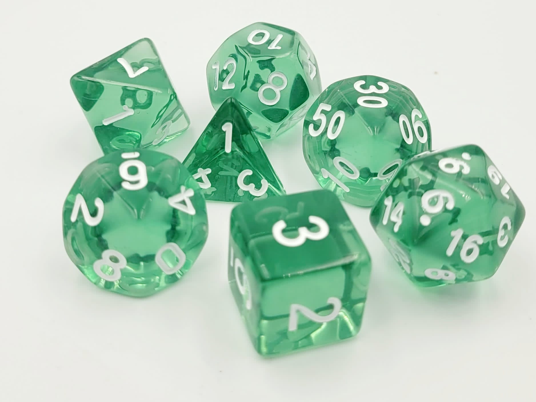 dice4friends-green-tea-w-rfelset-7-teilig-transparent-gr-n image 1