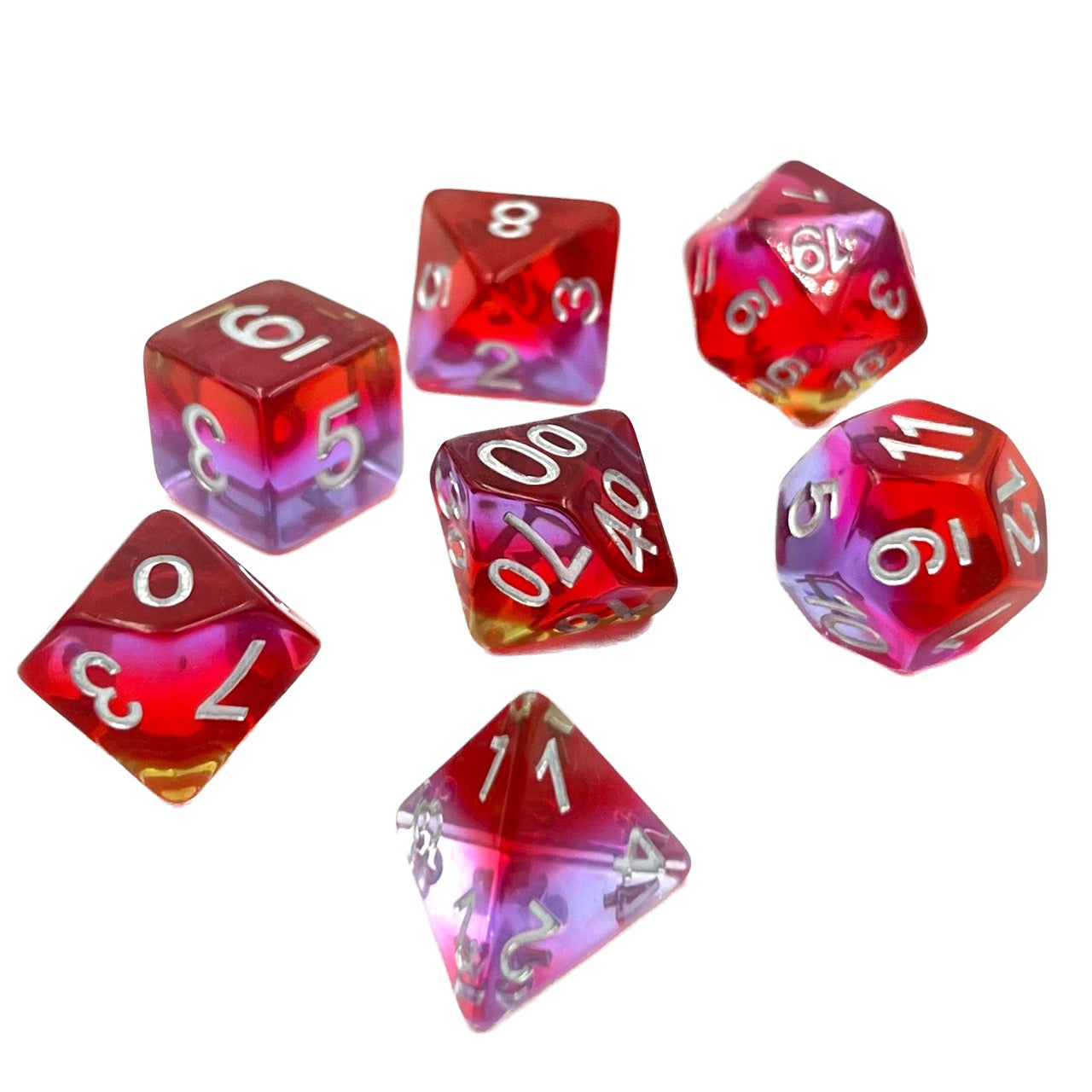dice4friends-7-teiliges-rpg-w-rfelset-pomegranate-transparent-w-rfel-lila image 3
