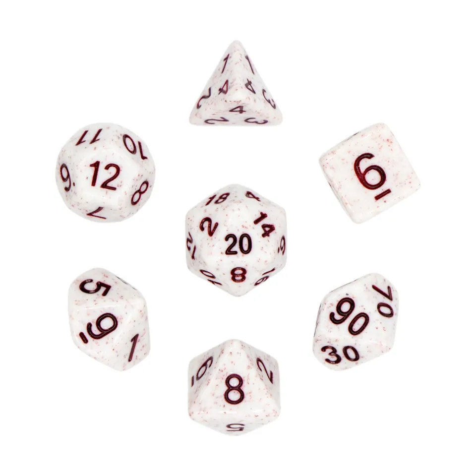 dice4friends-rpg-w-rfelset-7-teilig-granite-white-red-w-rfel image 1
