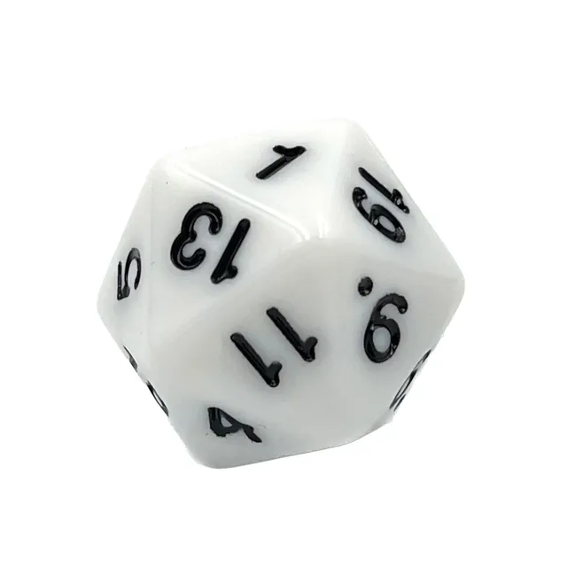 dice4friends-einzelw-rfel-d20-wei-schwarz-w20-acryl image 1