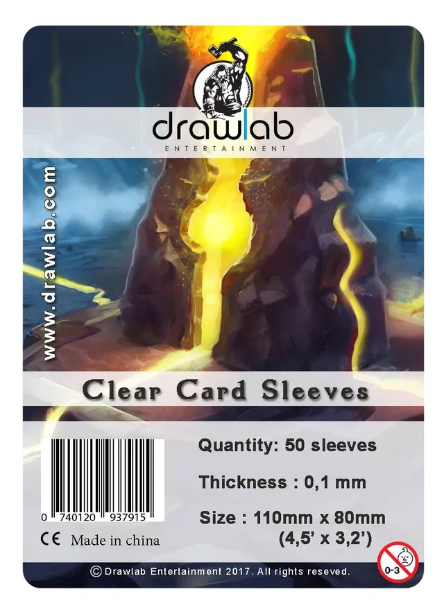 drawlab-games-clear-card-sleeves-110x80mm-kartenh-llen-transparent image 1