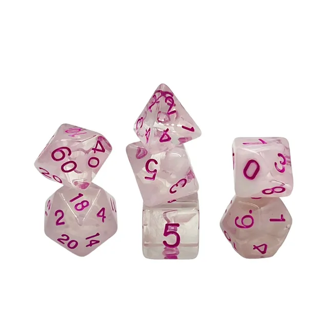 dice4friends-rpg-w-rfelset-frosted-pink-princess-w-rfel-7er image 1