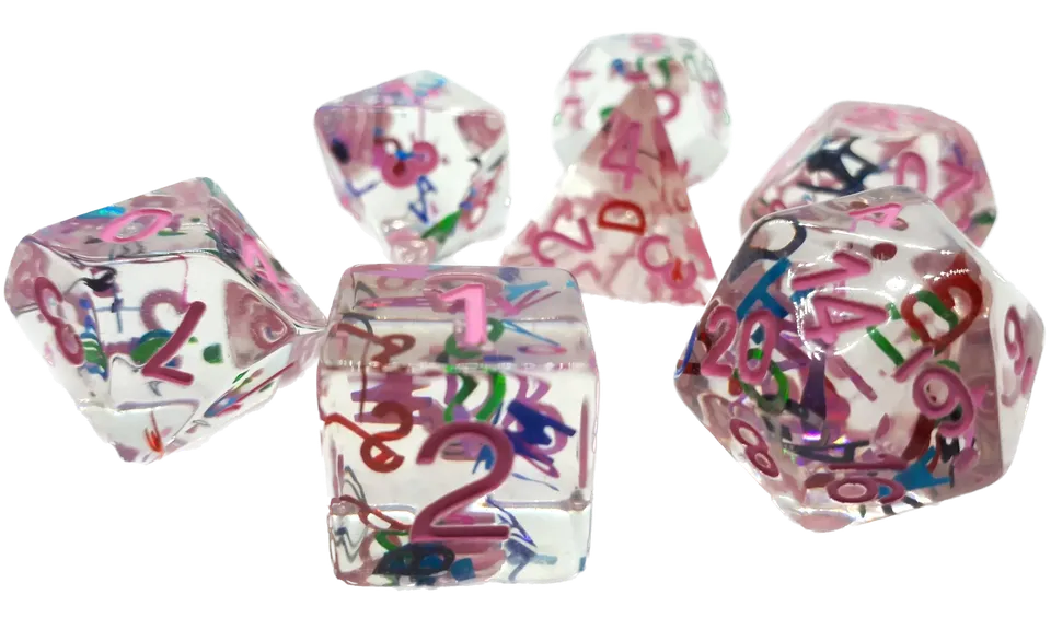 dice4friends-rpg-letters-pink-w-rfelset-7-teilig-transparent image 1