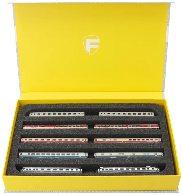 feldherr-model-train-magnetic-box-z-spur-liegend-5-f-cher-gelb image 1