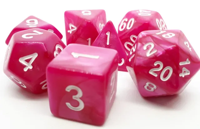 dice4friends-rpg-w-rfelset-pearl-pink-white-w-rfel-7-teilig image 1