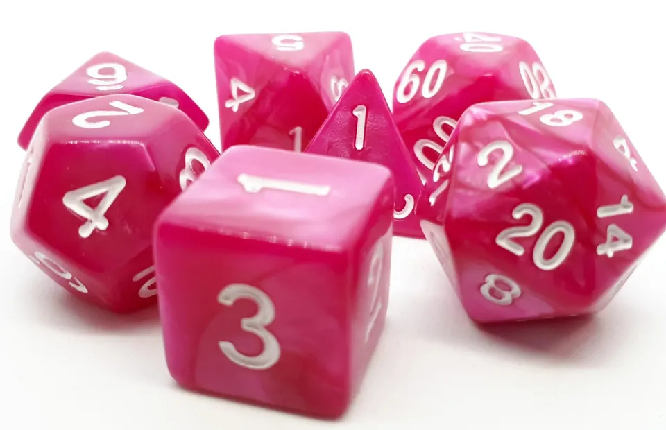 dice4friends-rpg-w-rfelset-pearl-pink-white-w-rfel-7-teilig image 1