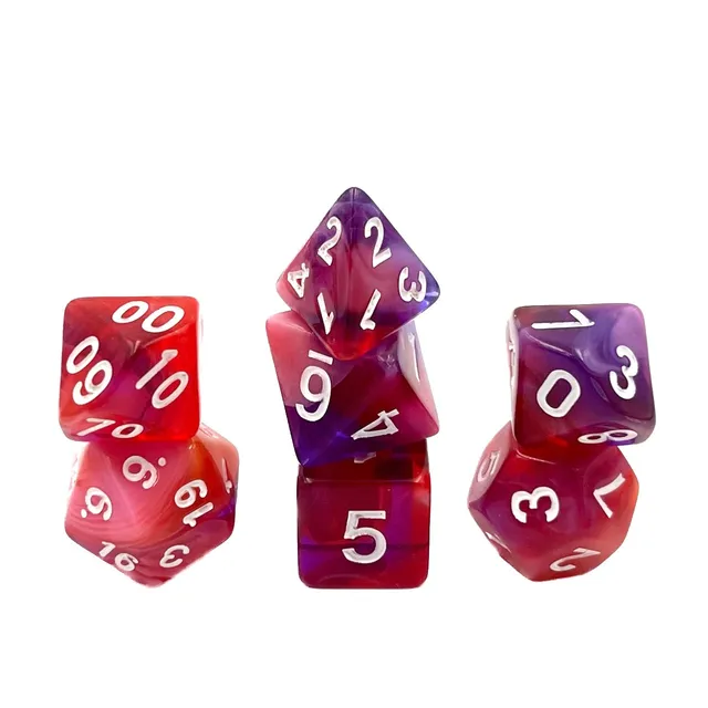 dice4friends-7-teiliges-rpg-w-rfelset-red-clouds-mehrfarbig image 1