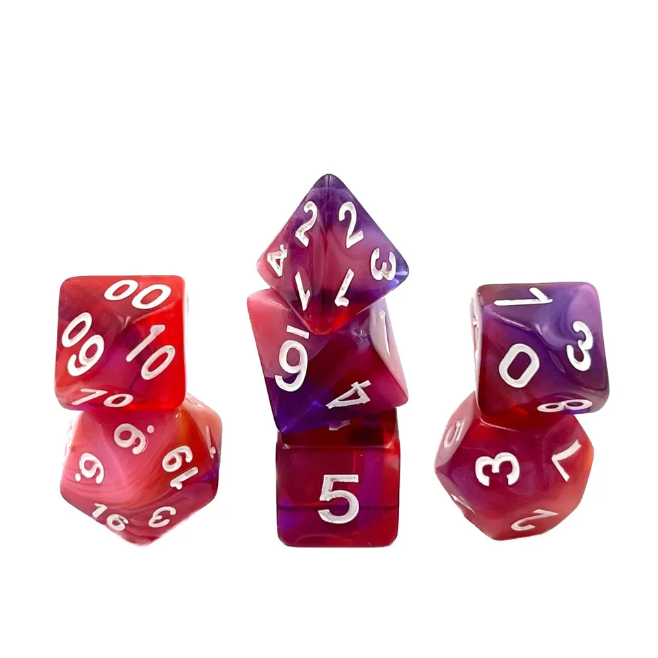 dice4friends-7-teiliges-rpg-w-rfelset-red-clouds-mehrfarbig image 1