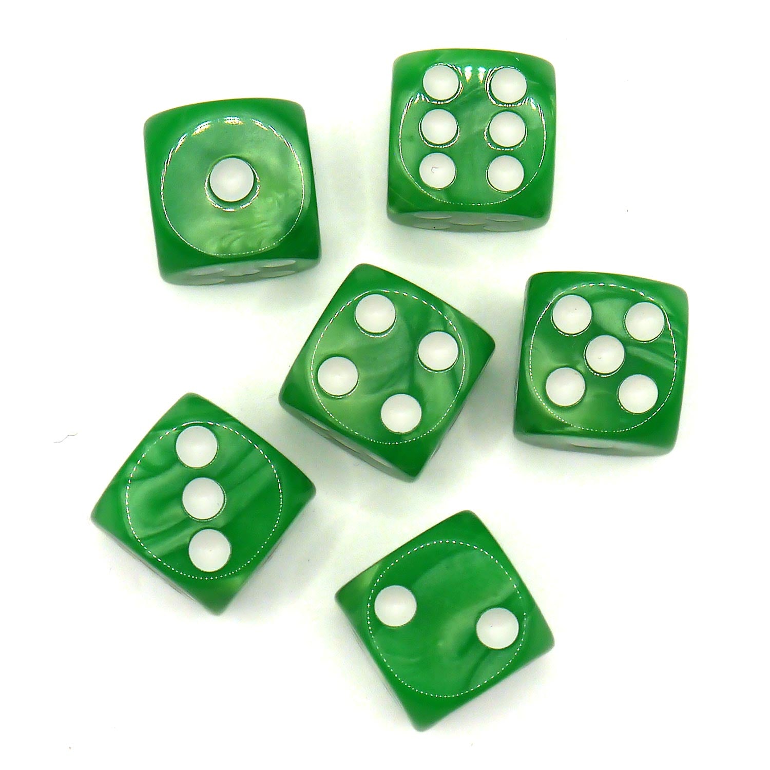 dice4friends-d6-w-rfelset-marble-lightgreen-16mm-6er image 3