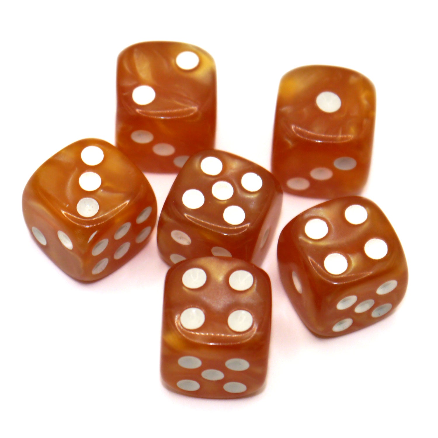 dice4friends-d6-augenw-rfel-pearl-toffee-w-rfelset-6-teilig-16mm image 2