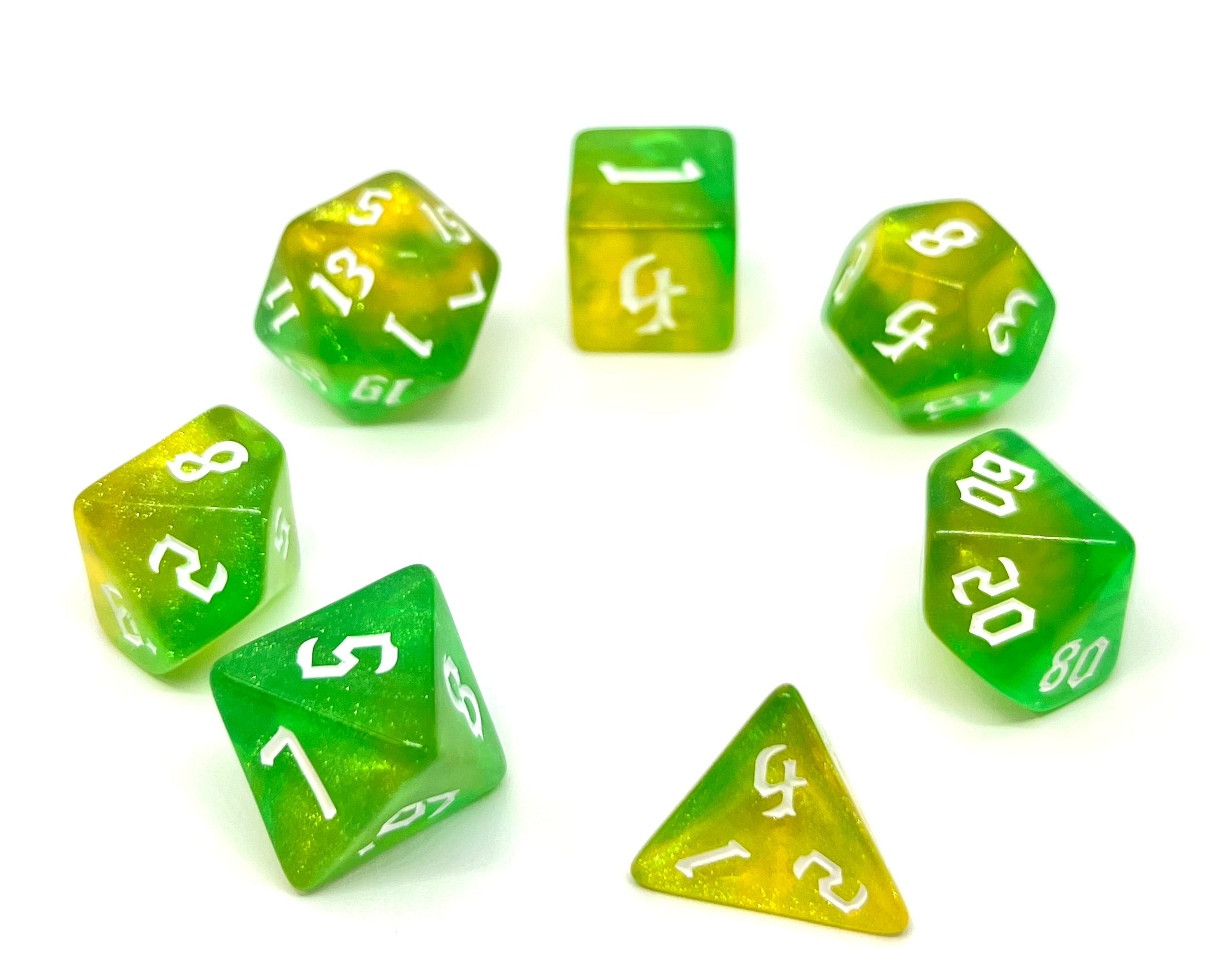 dice4friends-rpg-w-rfelset-galaxy-yellow-opalit-7-teilig-gelb image 2
