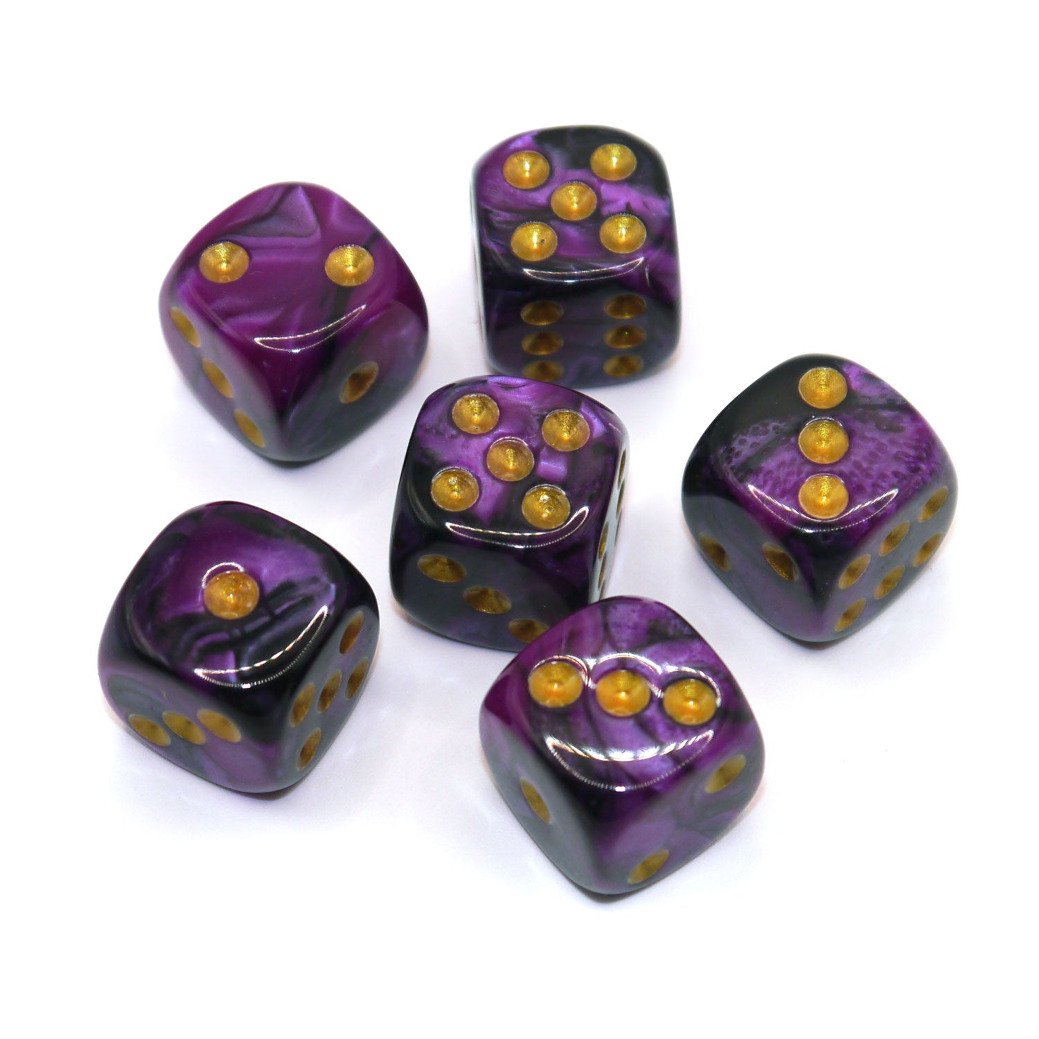 dice4friends-d6-w-rfelset-racing-dark-purple-augenw-rfel-6er-16mm image 2