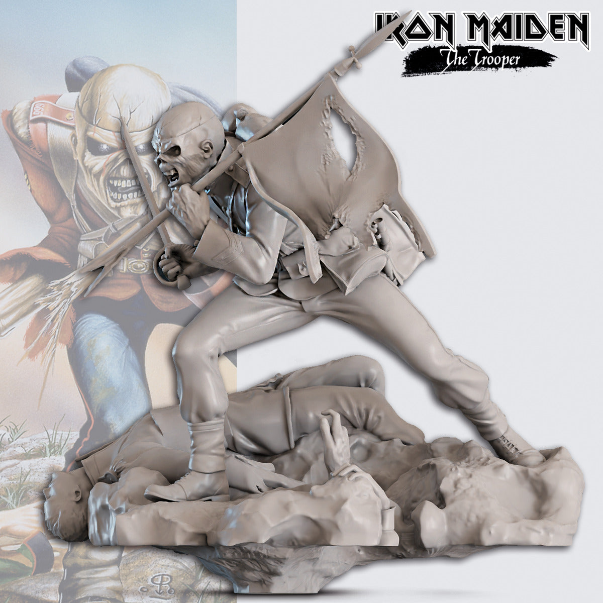 iron-maiden-miniatures-the-trooper-miniatur-75mm-resin-unbemalt image 7