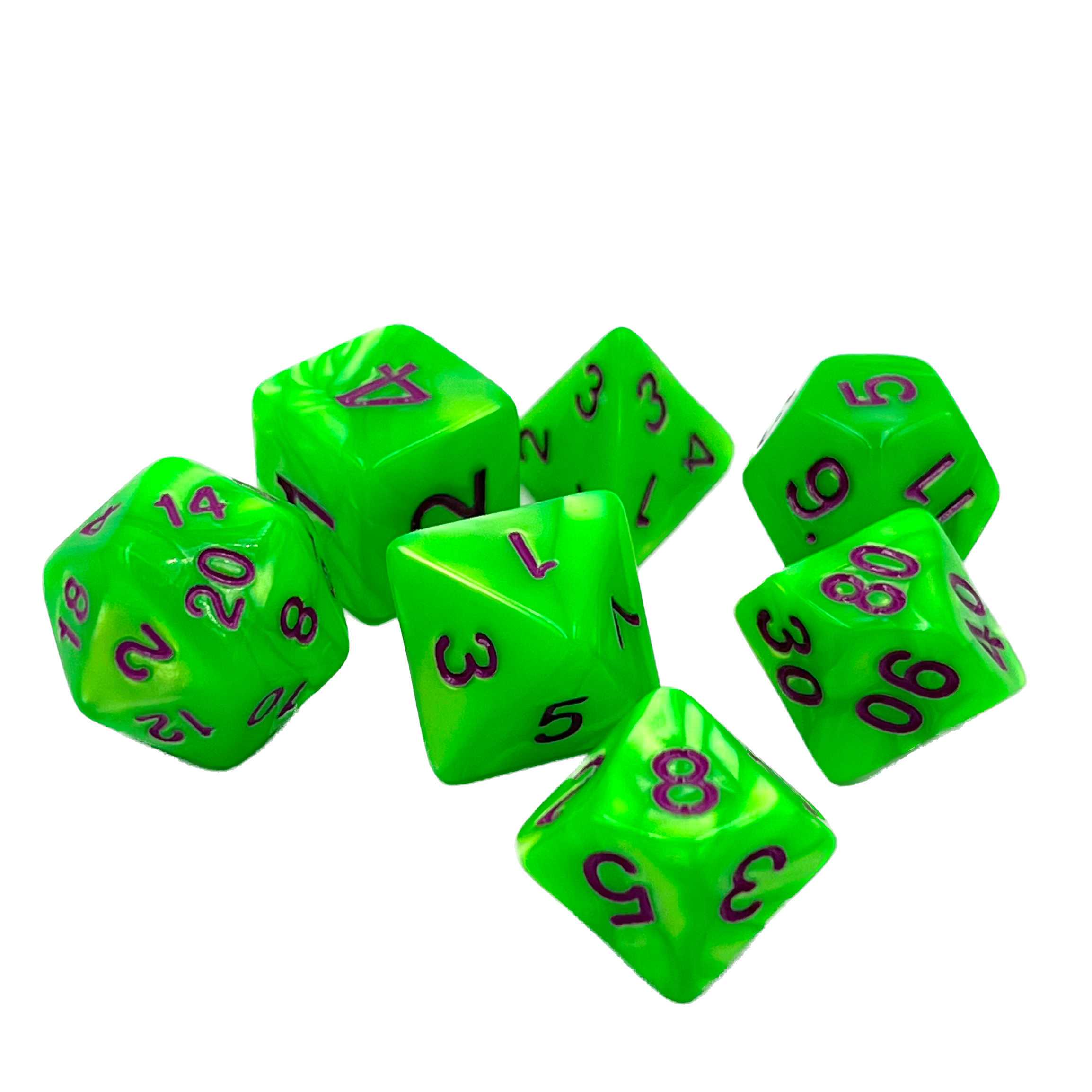 dice4friends-rpg-w-rfelset-pearl-green-purple-7-teilig image 3