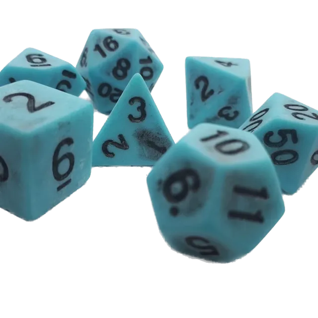 dice4friends-ancient-w-rfelset-blue-w-rfel-7-teilig image 1