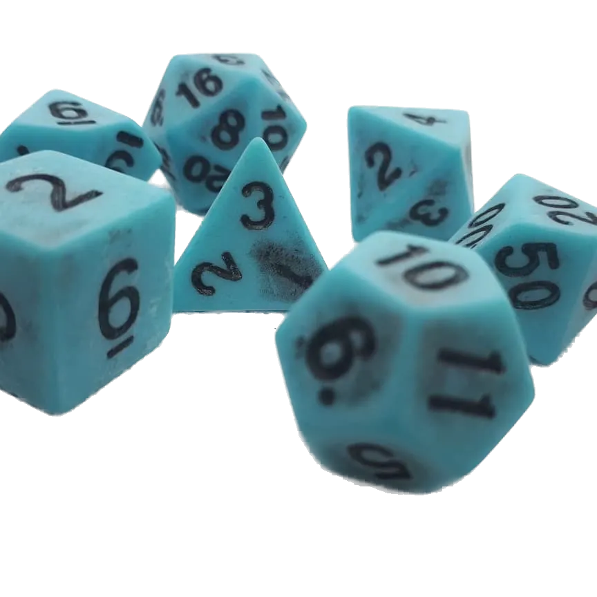 dice4friends-ancient-w-rfelset-blue-w-rfel-7-teilig image 1