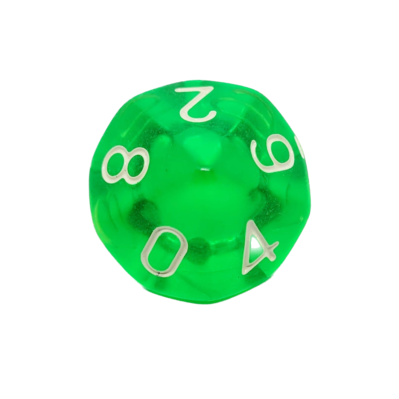 dice4friends-d10-w-rfel-transparent-gr-n-0-9-acryl-einzelw-rfel image 1
